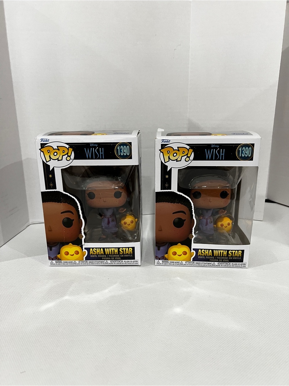 Lot of 2 Funko POP Disney Wish - Asha with Star Collectable Vinyl Figure